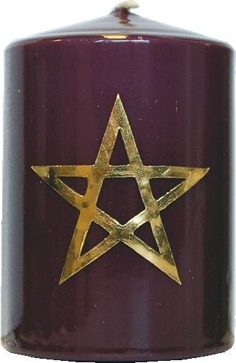 Knjiga Bougie pentagramme - Violet 