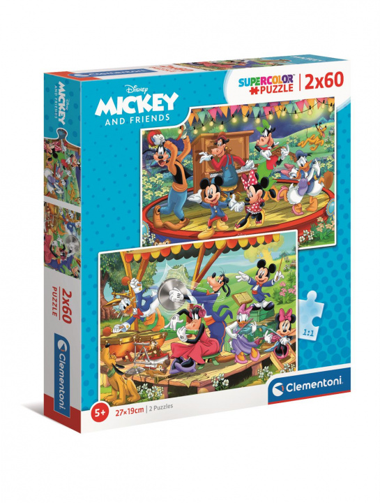 Kniha Puzzle 2w1 super color Mickey and Przyjaciele 21620 