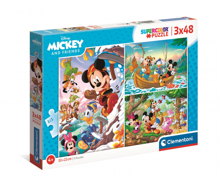 Hra/Hračka Clementoni Puzzle Mickey and friends 3x48 