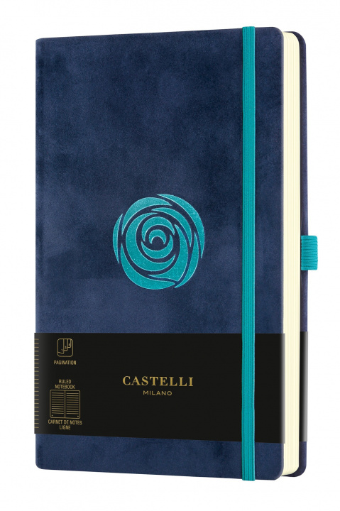 Kniha CARNET VELLUTO GRAND FORMAT LIGNE ROSE CASTELLI