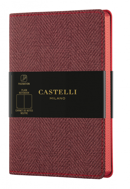 Książka CARNET HARRIS POCHE UNI MAPLE RED CASTELLI