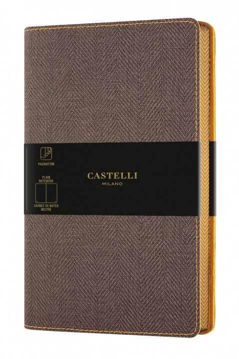 Könyv CARNET HARRIS GRAND FORMAT UNI TOBACCO BROWN CASTELLI