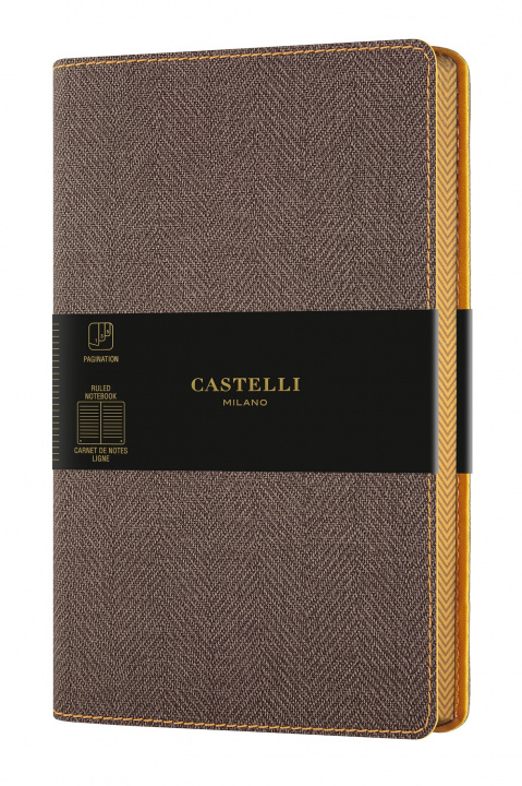 Knjiga CARNET HARRIS GRAND FORMAT LIGNE TOBACCO BROWN CASTELLI