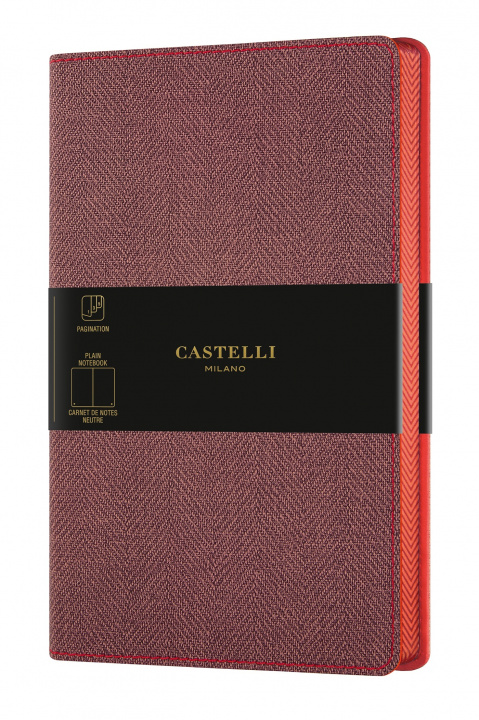 Książka CARNET HARRIS GRAND FORMAT UNI MAPLE RED CASTELLI