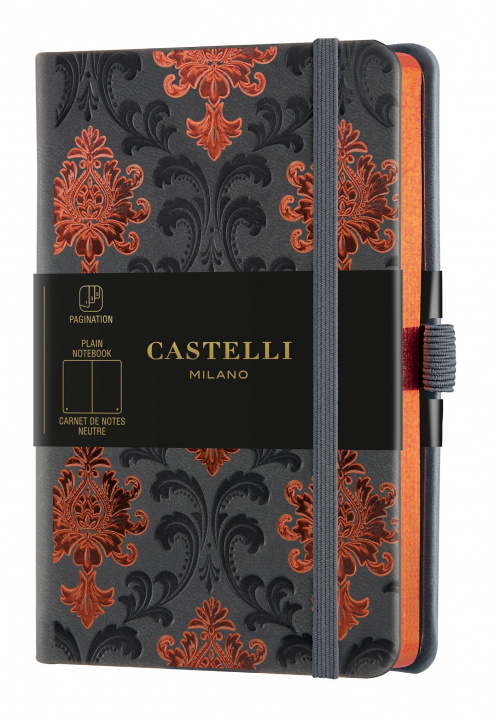Carte Carnet C&G poche uni baroque copper CASTELLI