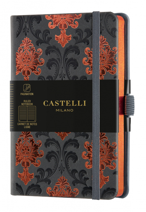 Naptár/Határidőnapló Carnet C&G poche ligne baroque copper CASTELLI