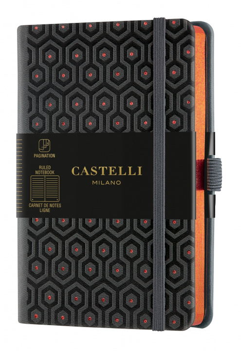 Книга Carnet C&G poche ligne honeycomb copper CASTELLI