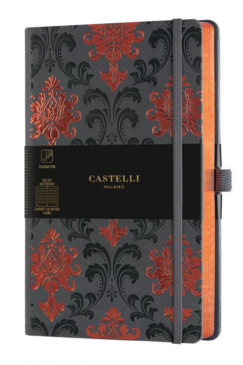 Book Carnet C&G grand format ligne baroque copper CASTELLI