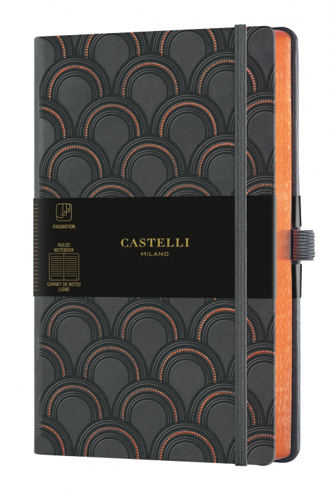 Kniha Carnet C&G grand format ligne art deco copper CASTELLI