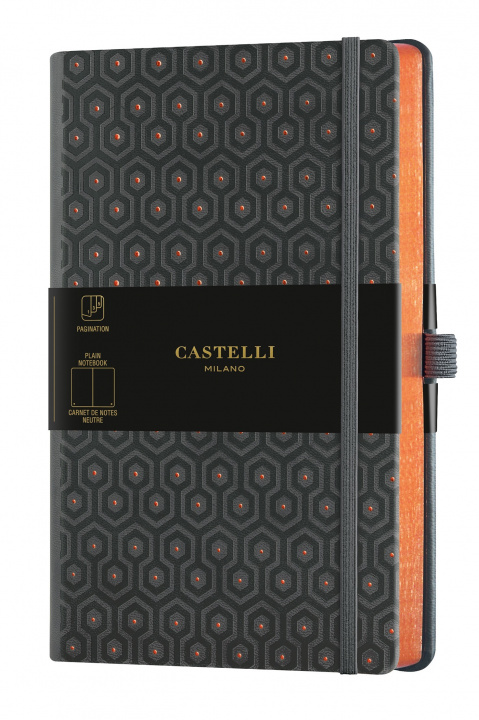 Kniha Carnet C&G grand format uni honeycomb copper CASTELLI