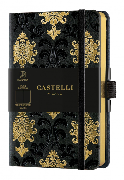 Carte Carnet C&G poche uni baroque gold CASTELLI