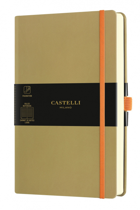 Libro CARNET AQUARELA GRAND FORMAT LIGNE OLIVE CASTELLI