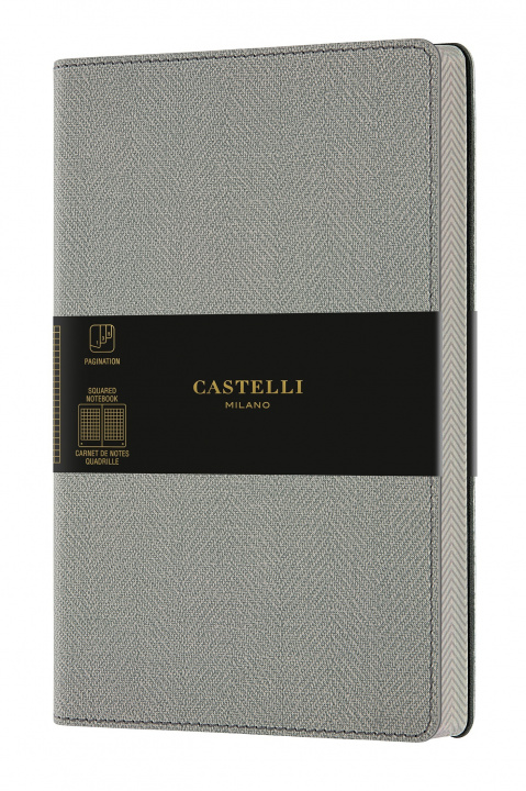 Książka Carnet Harris grand format quadrillé gris CASTELLI