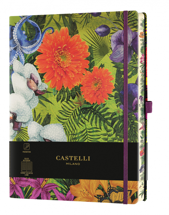 Kniha Carnet Eden très grand format ligne orchid CASTELLI