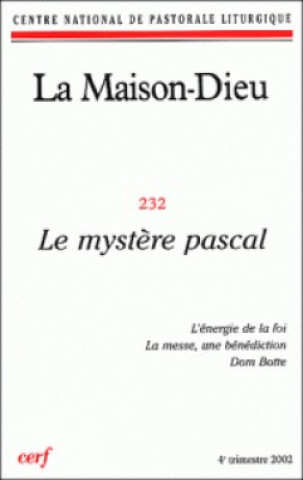 Knjiga La Maison-Dieu numéro 232 Le mystère pascal 