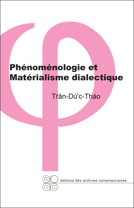 Libro PHENOMENOLOGIE ET MATERIALISME DIALECTIQUE TRAN-DUC-THAO