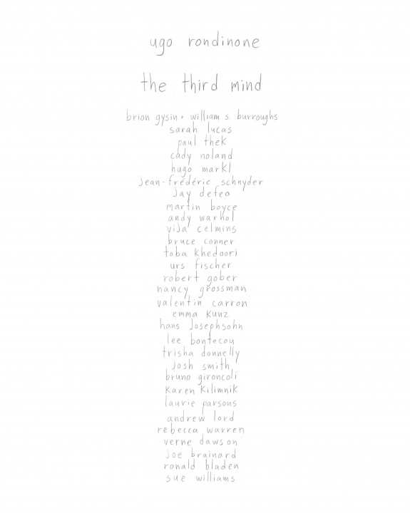 Kniha The Third Mind Rondinone