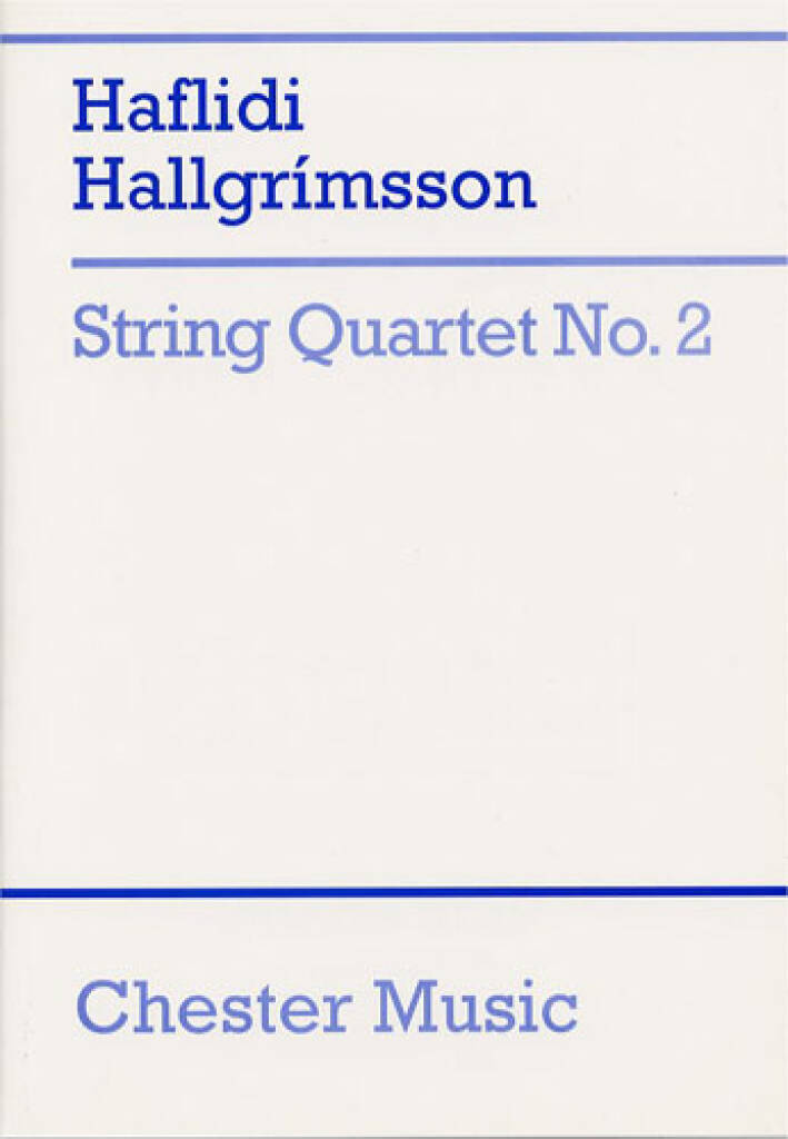 Boek HALLGRIMSSON: STRING QUARTET NO. 2 (SCORE) HALLGRIMSSON