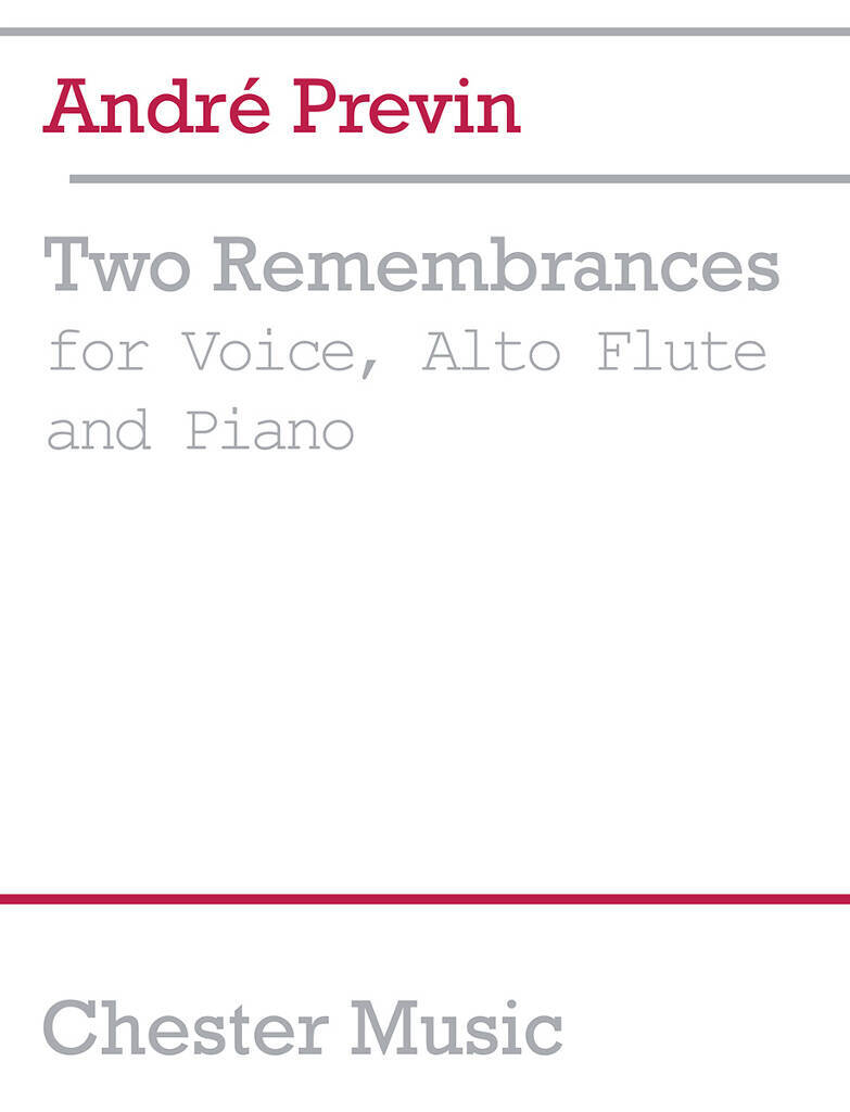 Book ANDRE PREVIN: TWO REMEMBRANCES PREVIN