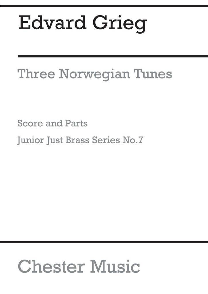 Knjiga JUNIOR JUST BRASS 07: GRIEG 3 NORWEGIAN TUNES 5 PART GRIEG