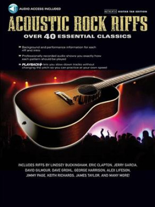 Livre ACOUSTIC ROCK RIFFS  +CD 