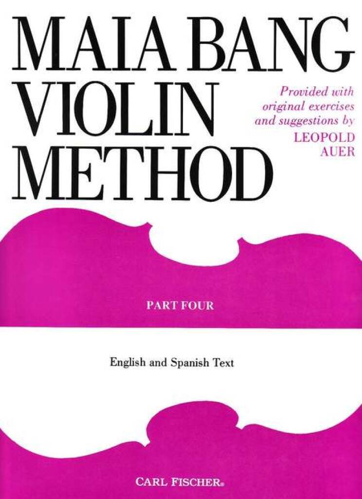 Kniha MAIA BANG VIOLIN METHOD VIOLON LEOPOLD AUER
