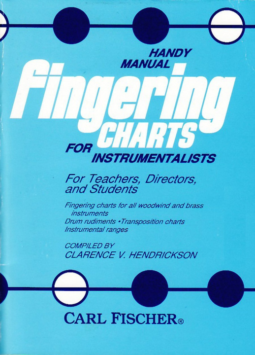 Książka CLARENCE V. HENDRICKSON : HANDY MANUAL FINGERING CHARTS FOR INSTRUMENTALISTS CLARENCE V. HENDRICK