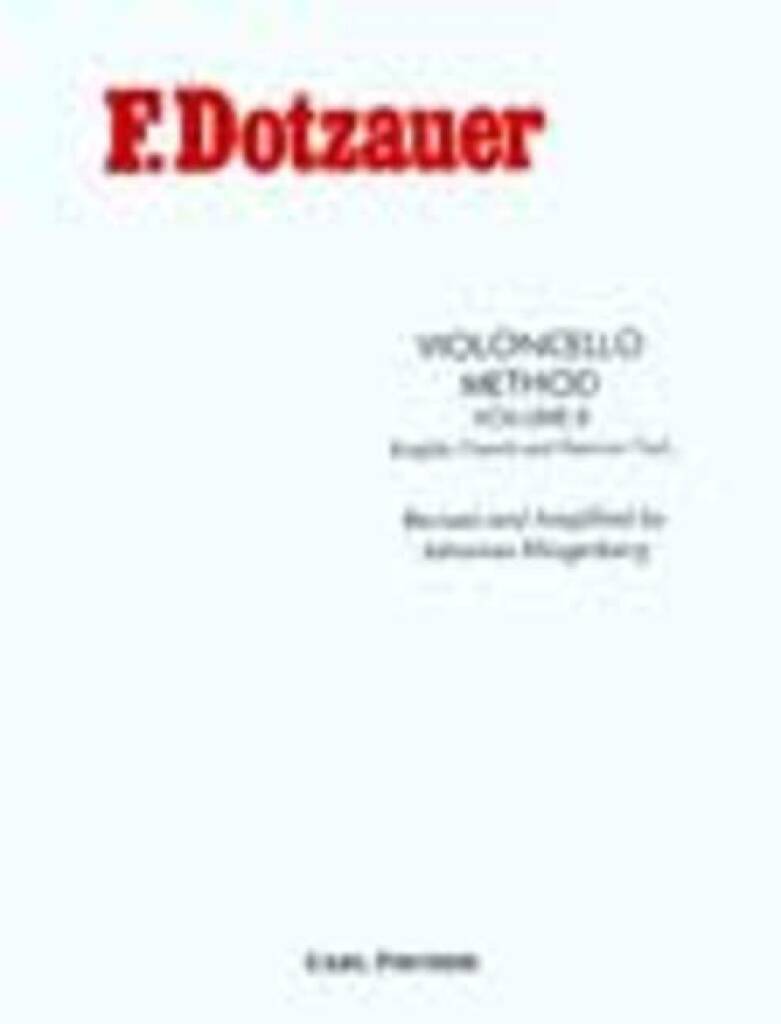 Knjiga VIOLONCELLO METHOD VIOLONCELLE FRIEDRICH DOTZAUER