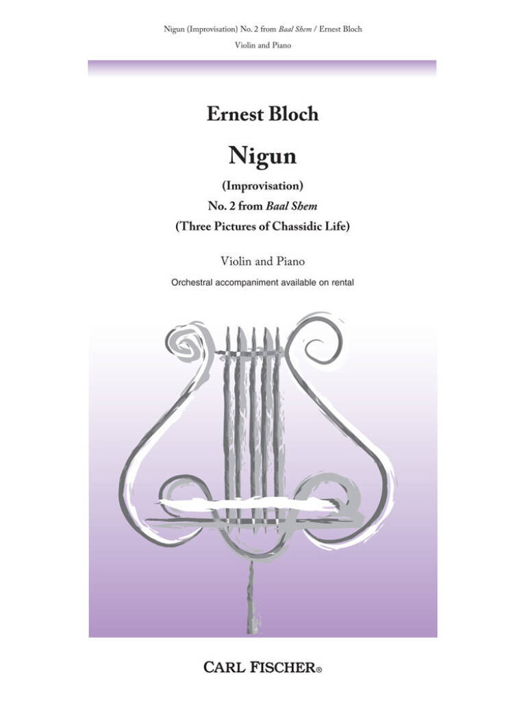 Libro NIGUN (BAAL SHEM) VIOLON ERNEST BLOCH