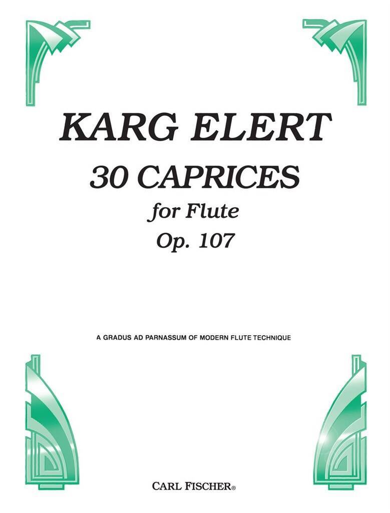 Boek CAPRICES(30) OP.107 FLUTE TRAVERSIERE SIGFRID KARG-ELERT
