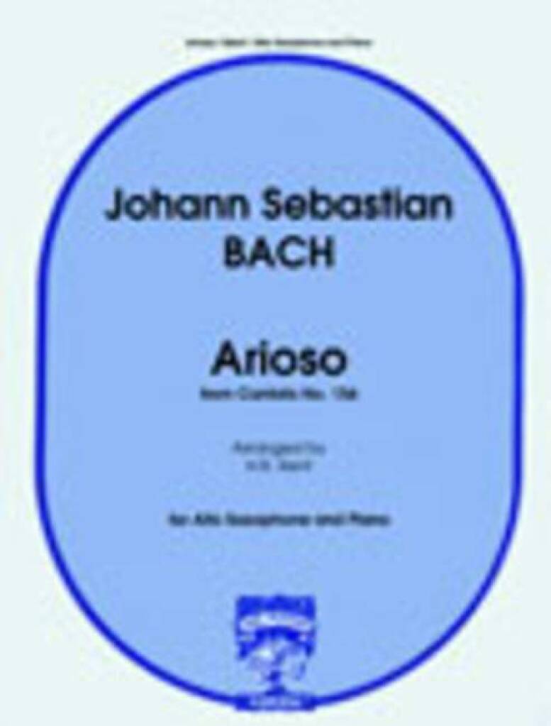 Knjiga ARIOSO FROM 'CANTATA NO. 156' SAXOPHONE-ENSEMBLE DE PARTITIONS JOHANN SEBASTIAN BAC