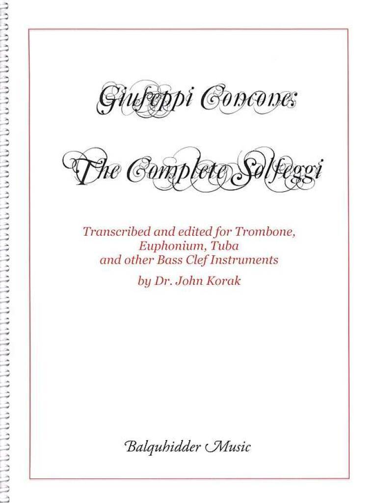 Knjiga THE COMPLETE SOLFEGGI TROMBONE GIUSEPPE CONCONE