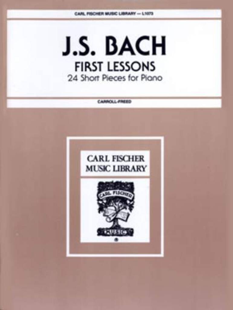 Knjiga FIRST LESSONS PIANO JOHANN SEBASTIAN BAC