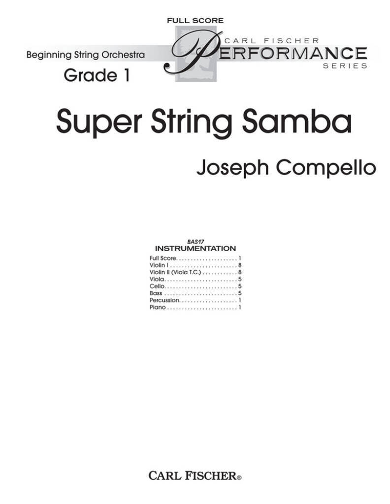 Knjiga SUPER STRING SAMBA ORCHESTRE JOSEPH COMPELLO