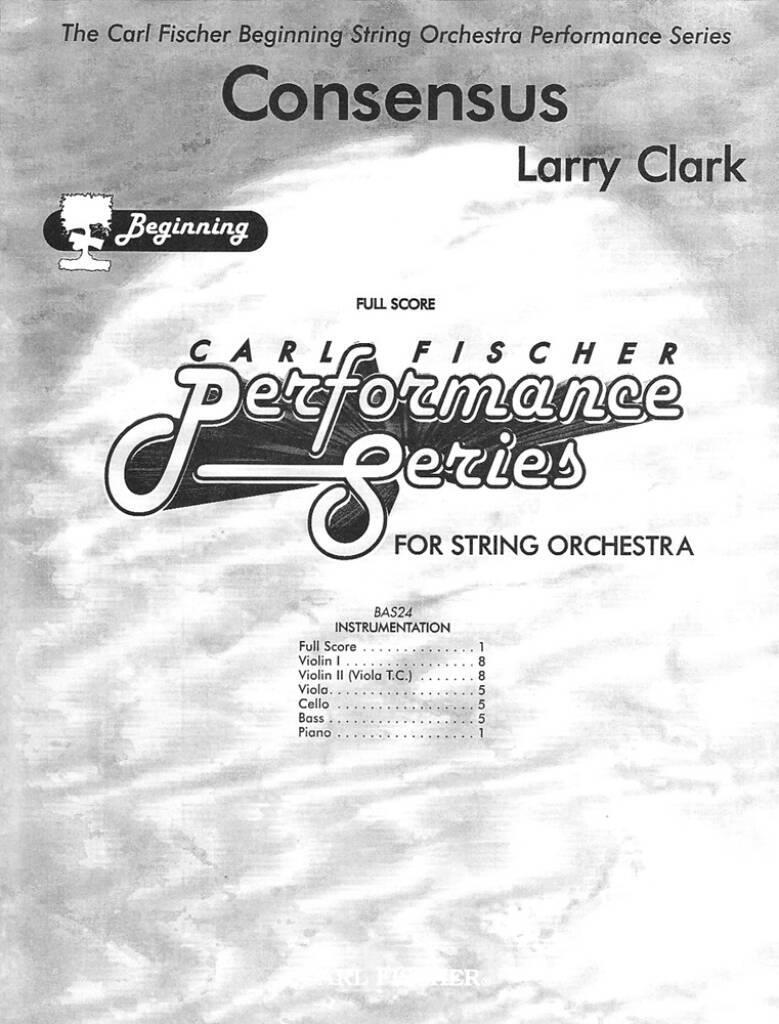 Knjiga CONSENSUS ORCHESTRE LARRY CLARK