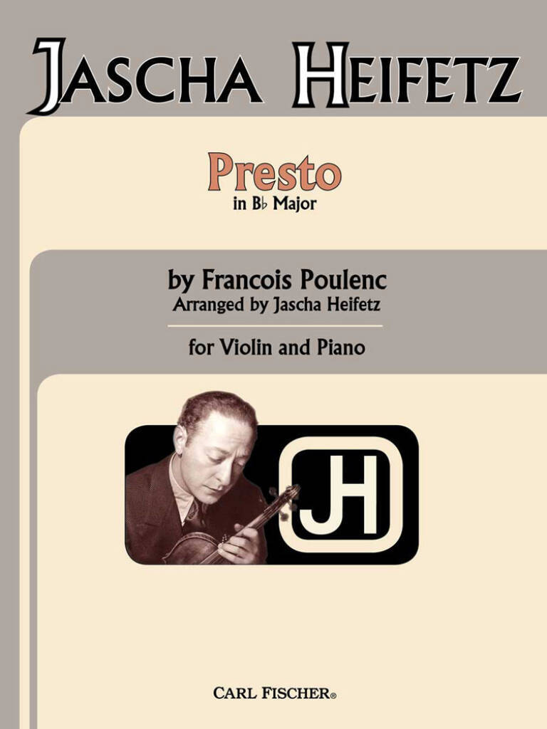 Knjiga PRESTO VIOLON FRANCIS POULENC