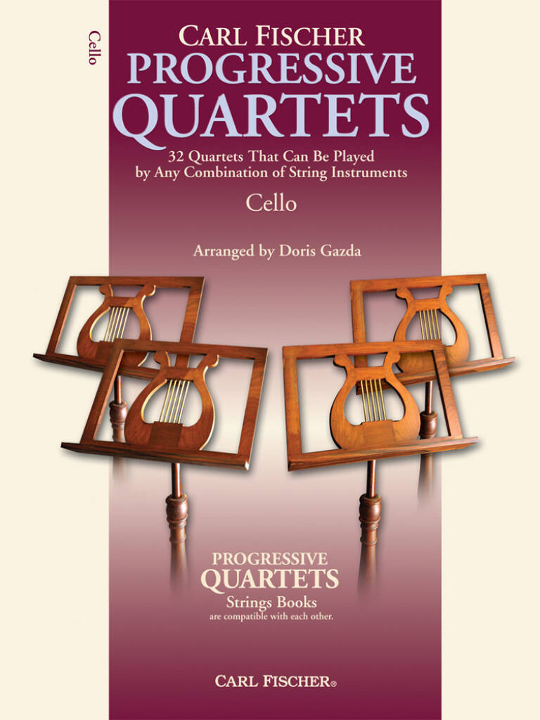 Knjiga PROGRESSIVE QUARTETS FOR STRINGS MUSIQUE D'ENSEMBLE DORIS GAZDA