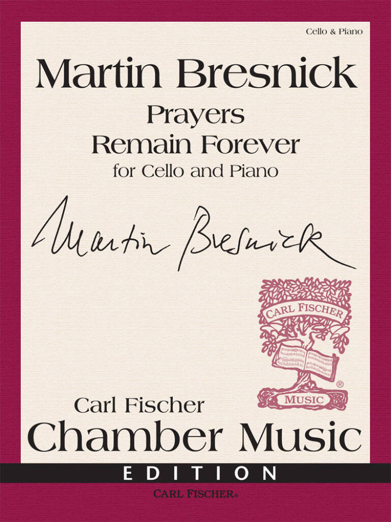 Knjiga PRAYERS REMAIN FOREVER VIOLONCELLE MARTIN BRESNICK