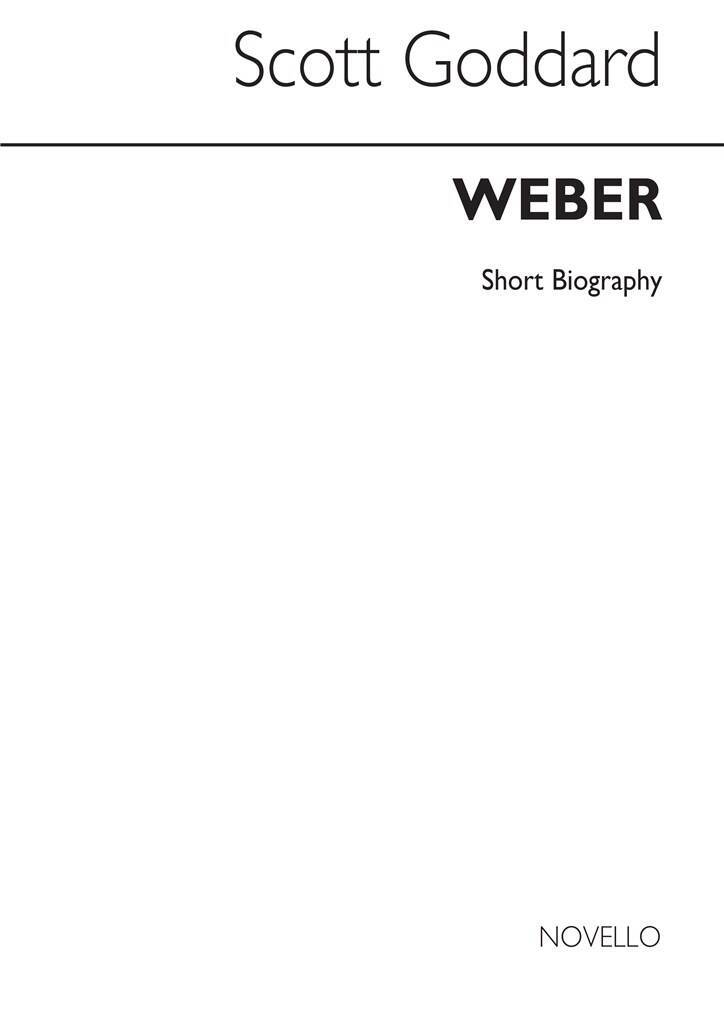 Boek CARL MARIA VON WEBER: NOVELLO SHORT BIOGRAPHY BIOGRAPHIE WEBER