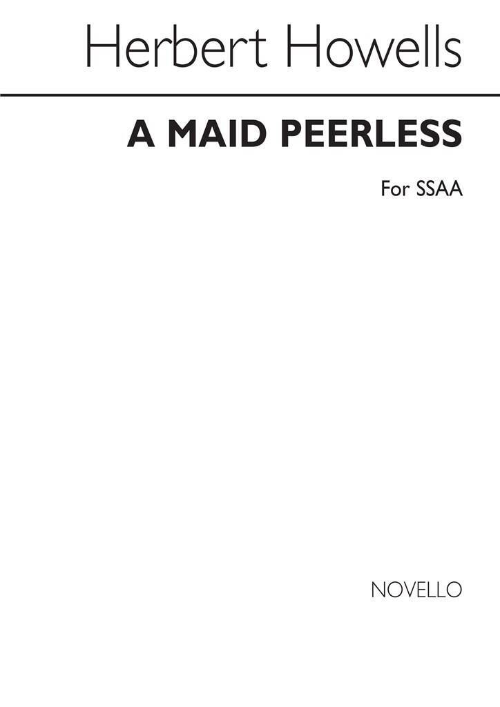 Knjiga HERBERT HOWELLS: A MAID PEERLESS HOWELLS