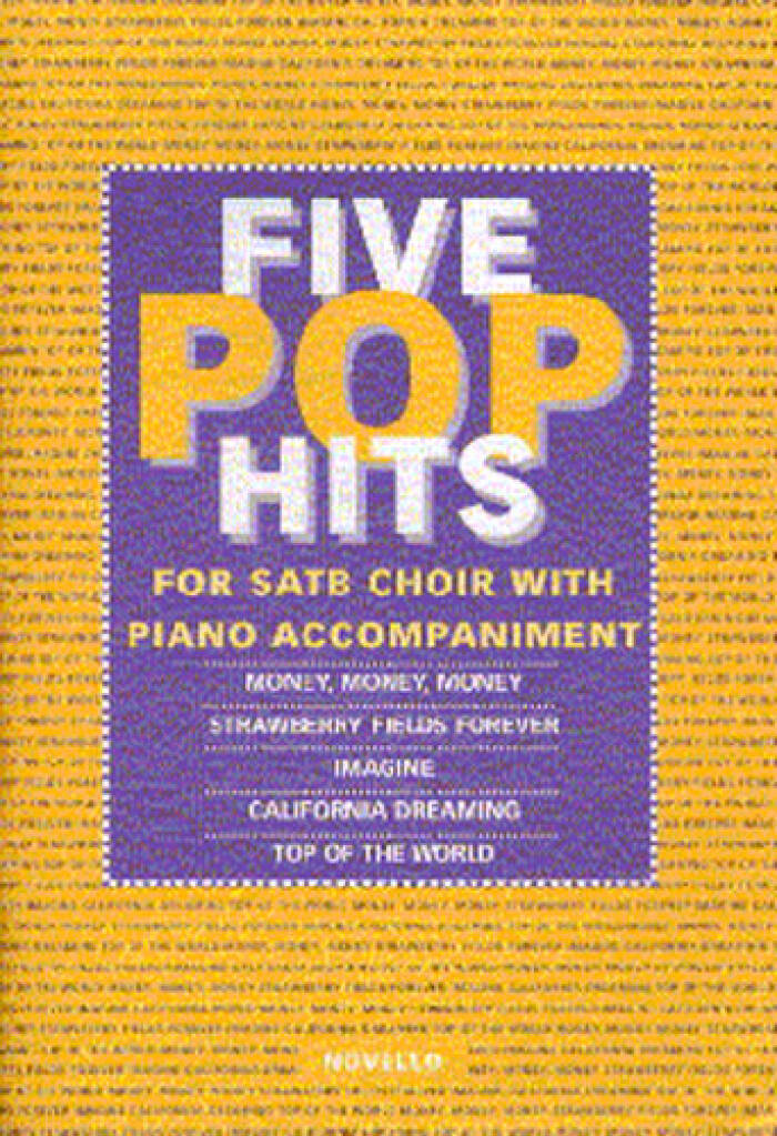 Knjiga THE NOVELLO YOUTH CHORALS: FIVE POP HITS (SATB) CHANT 