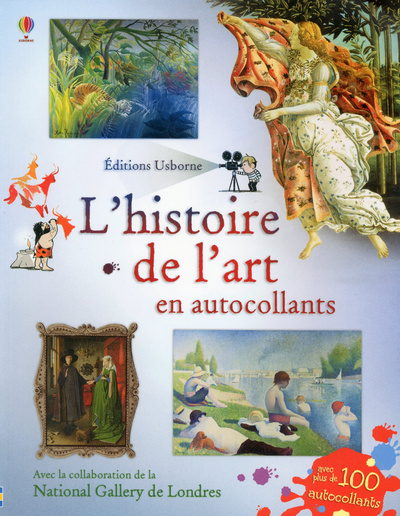 Kniha L'histoire de l'art en autocollants Sarah Courtauld