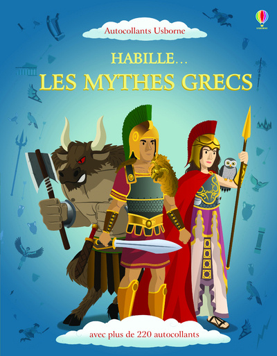 Kniha Habille... Les mythes grecs - Autocollants Usborne Lisa Jane Gillespie