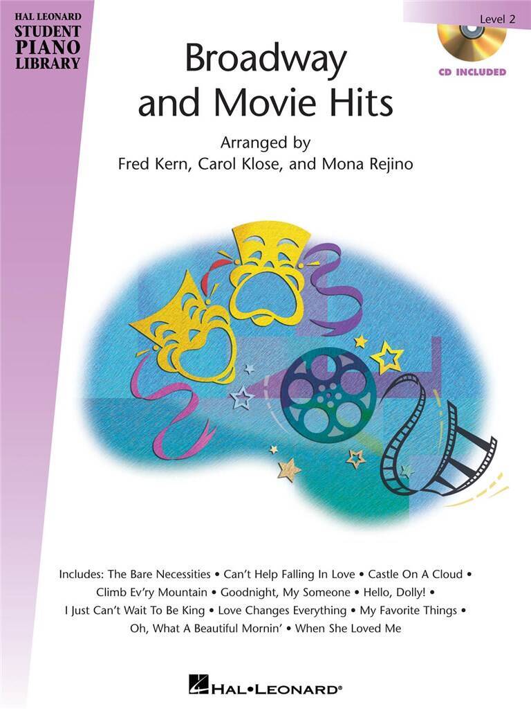 Knjiga BROADWAY AND MOVIE HITS LEVEL 2 PIANO +CD CAROL KLOSE_FRED KER