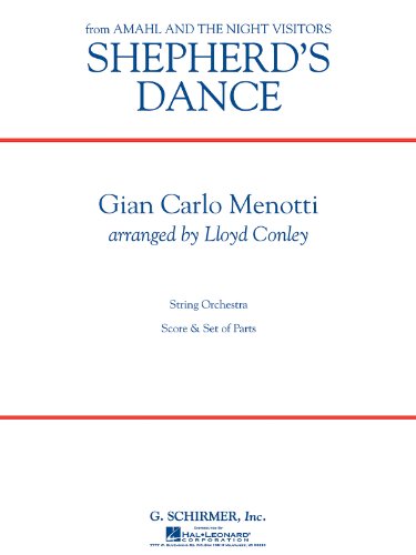 Libro SHEPHERD'S DANCE GIAN-CARLO MENOTTI