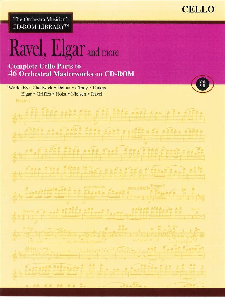 Książka RAVEL, ELGAR AND MORE - VOLUME 7 CD-ROM EDWARD ELGAR_MAURICE