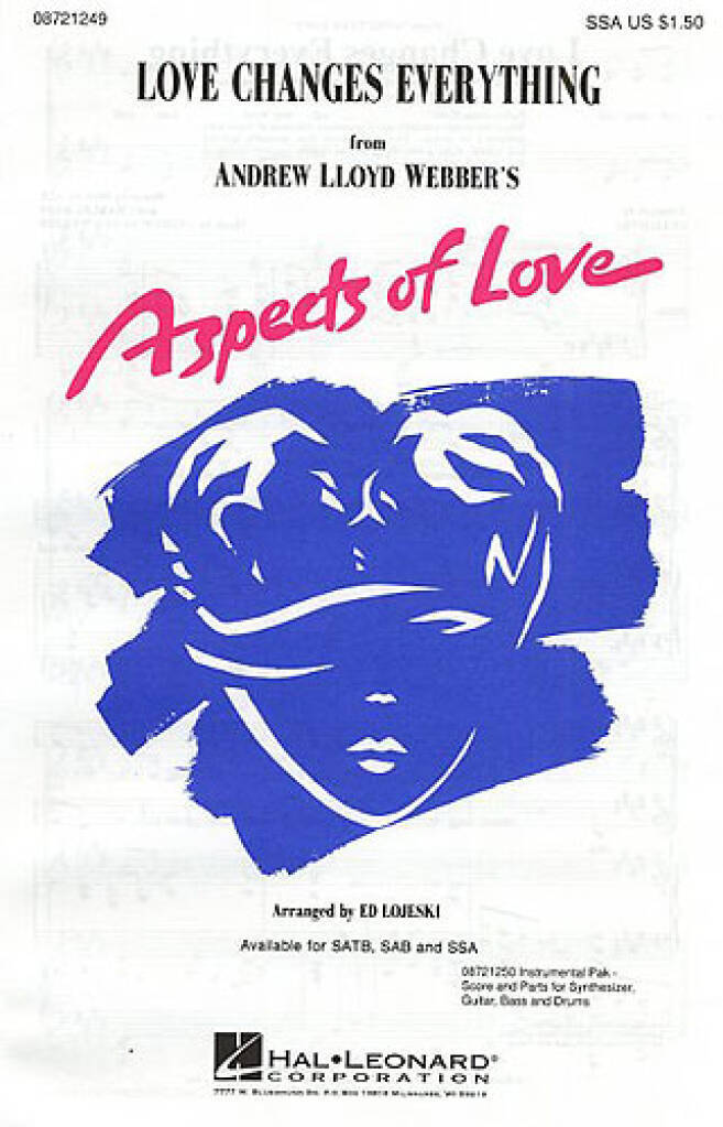 Knjiga LOVE CHANGES EVERYTHING CHANT ANDREW LLOYD WEBBER_