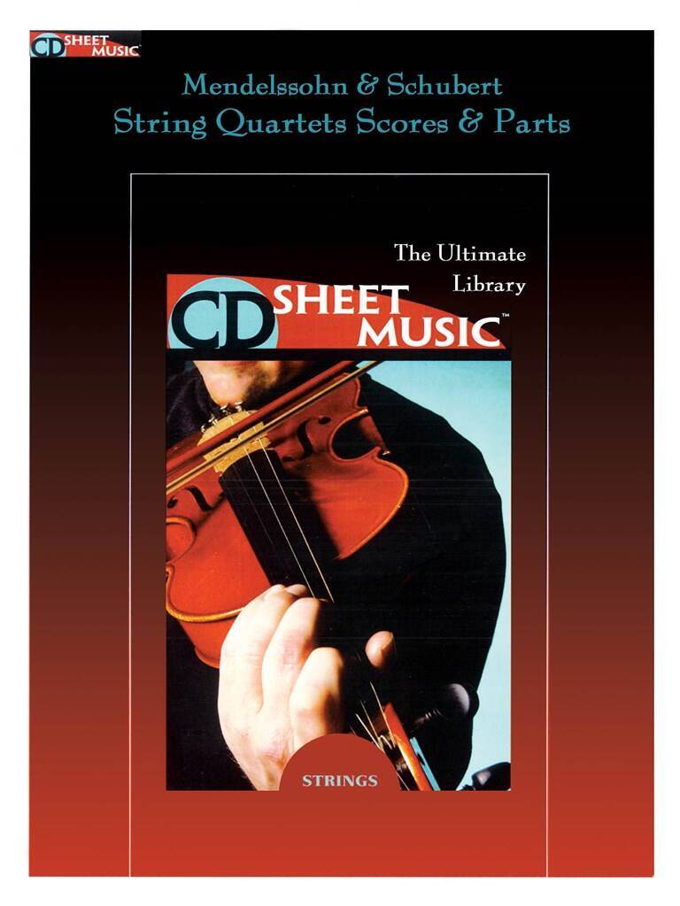 Knjiga MENDELSSOHN & SCHUBERT STRING QUARTETS CD-ROM 