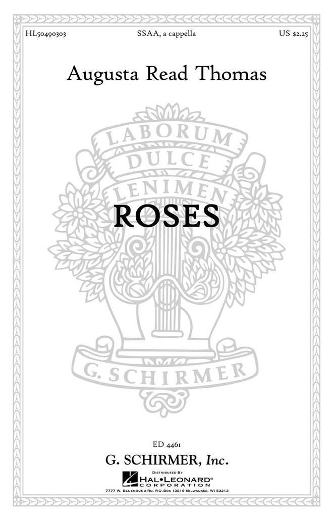 Knjiga AUGUSTA READ THOMAS: ROSES THOMAS