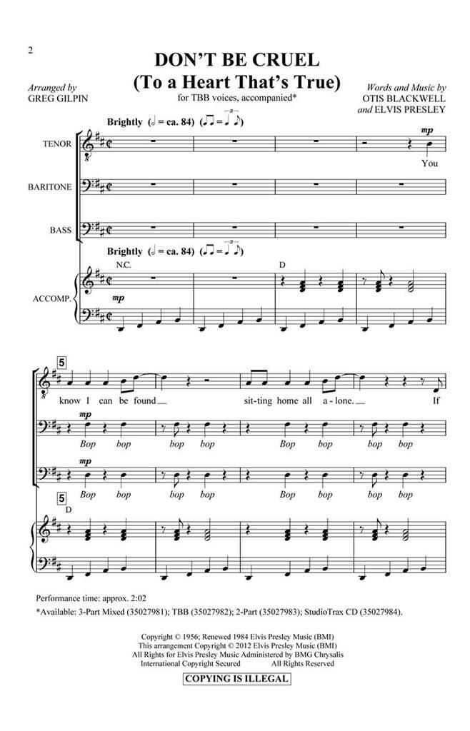Książka DON'T BE CRUEL CHANT ELVIS PRESLEY_OTIS B
